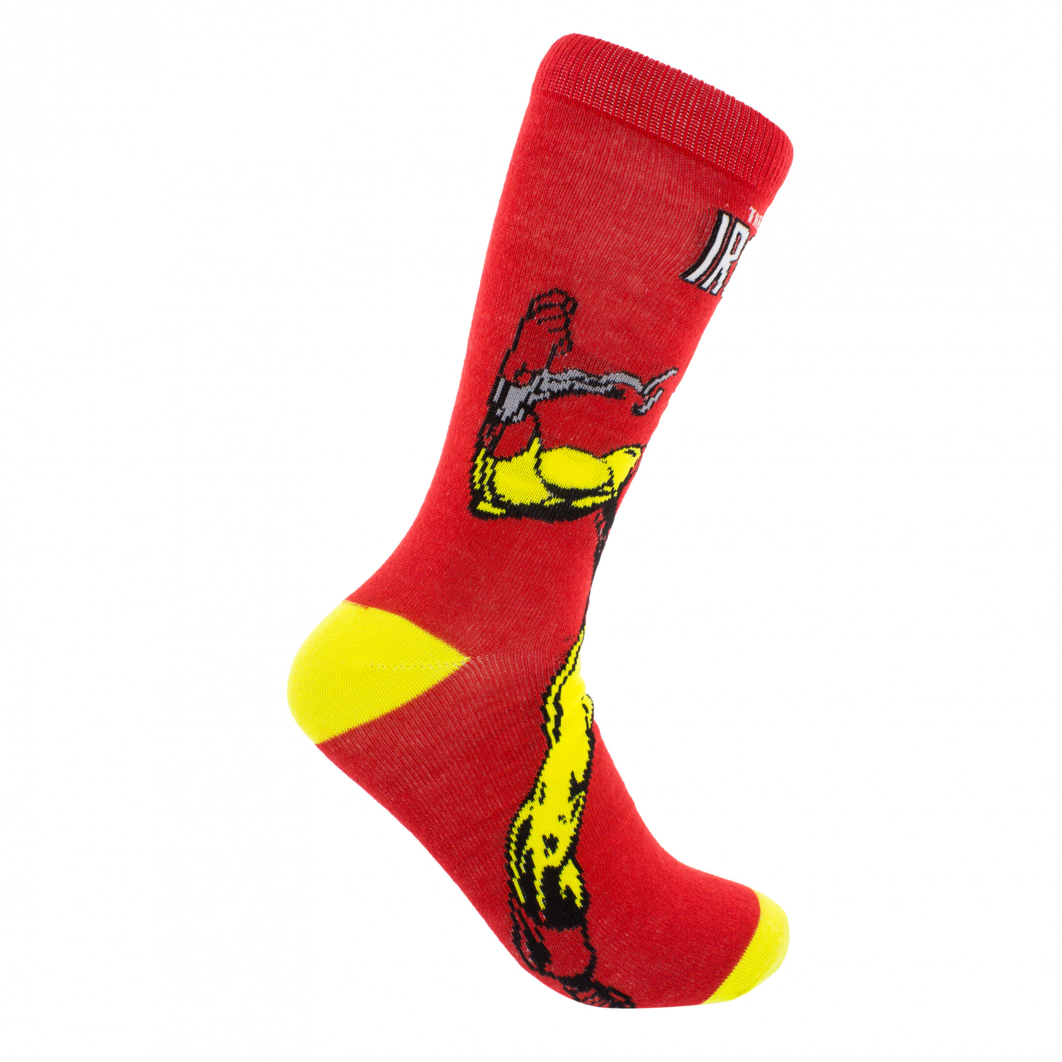 Iron Man Retro Character Cover Crew Socks